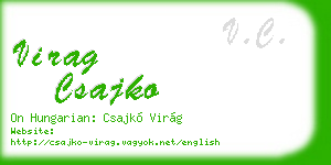virag csajko business card